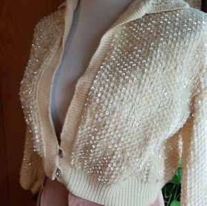 1960s sequined cardigan